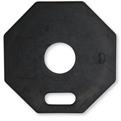 11 lb Black Rubber Octagon Delineator Base BK328P Big K Clothing