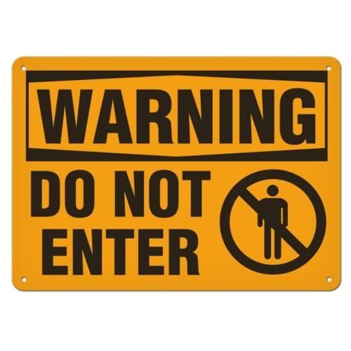 OSHA Safety Sign | Warning Do Not Enter | INCOM SS3005V, SS3005A, SS3005P, SC3005V, SC3005A, SC3005…