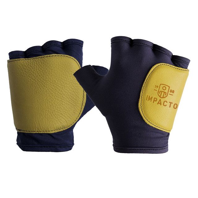 IMPACTO Anti-Impact Nylon Glove with Grain Leather Cover - Fingerless Style | Sold by Each 503-20-P…