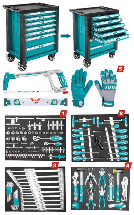162 Pcs Tool Chest Set THPTCS71621 Total Tools Canada
