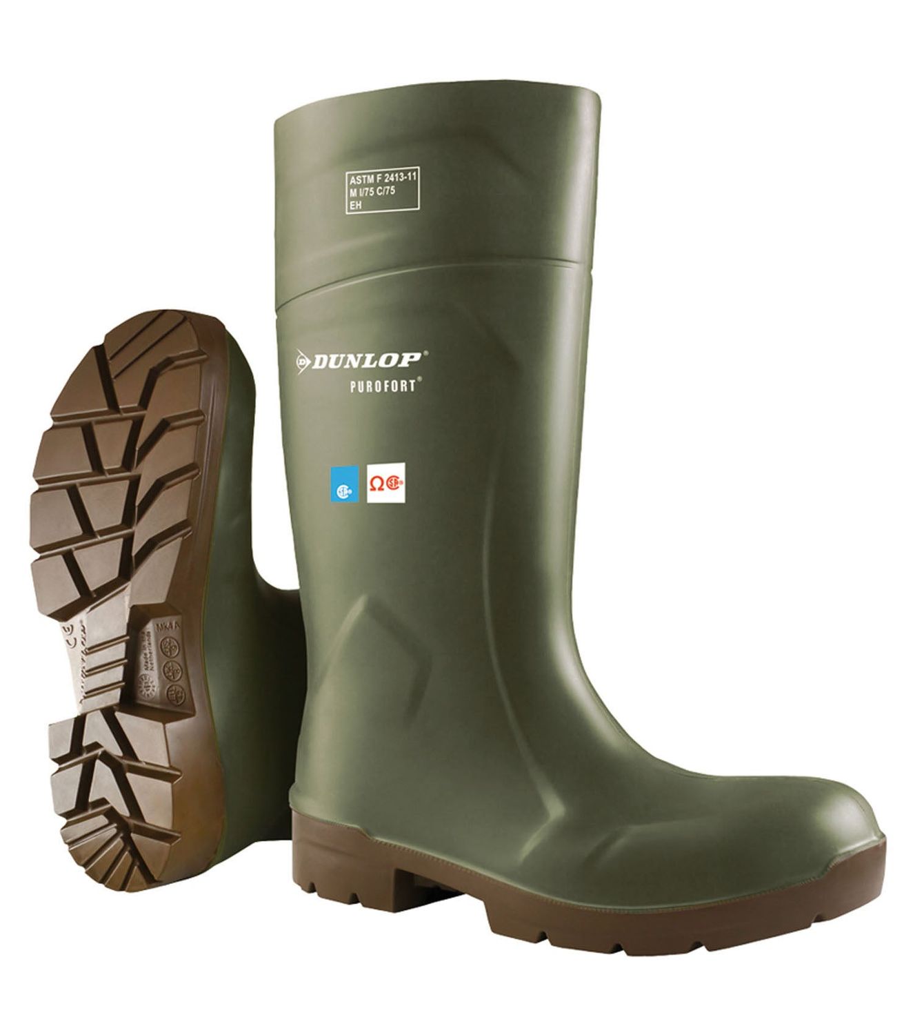 Purofort FoodPro Safety, Green | Insulated Agrifood PU Work Boots D518310-15 Dunlop