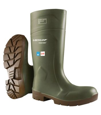 Purofort FoodPro Safety, Green | Insulated Agrifood PU Work Boots D518310-15 Dunlop