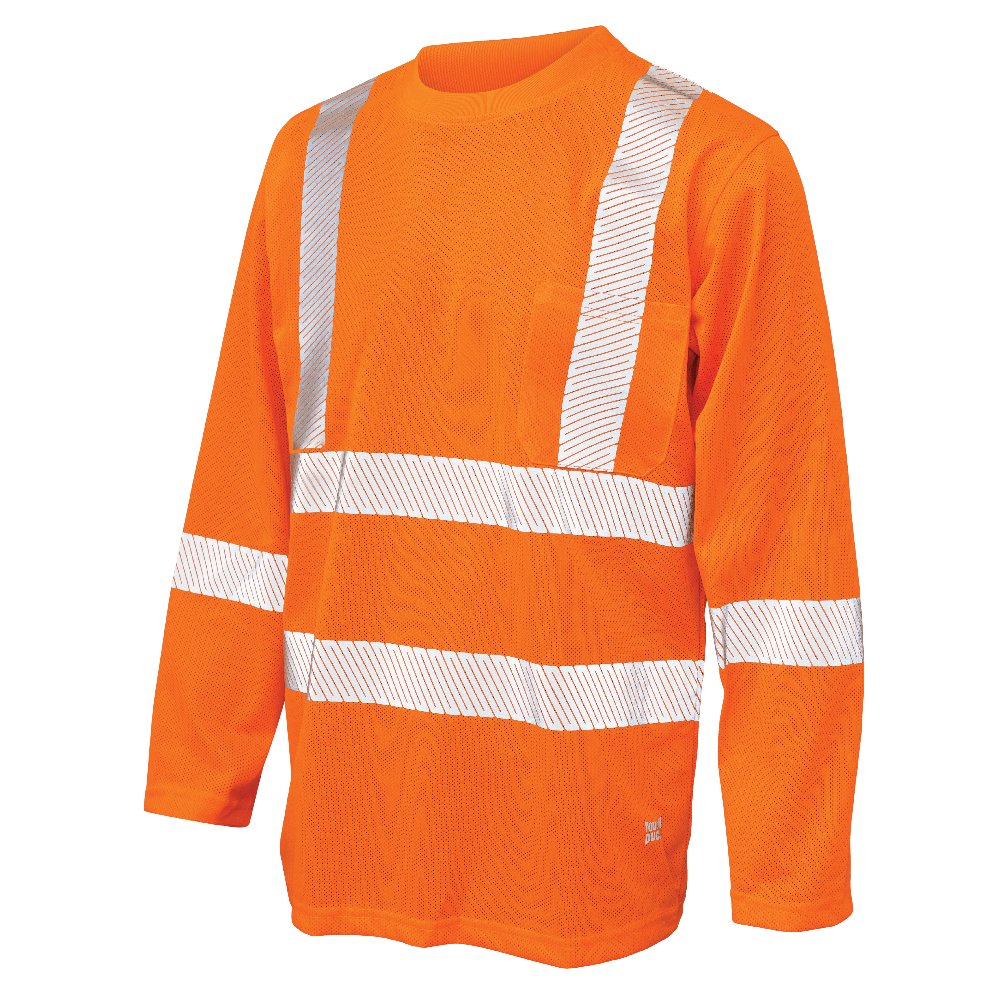 Micro Mesh Long-Sleeve Safety T-Shirt with Pocket ST08 Tough Duck/Work King