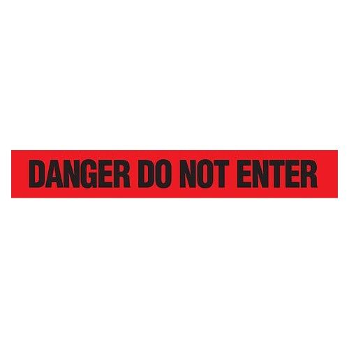 DANGER DO NOT ENTER Dispenser Boxed Barricade Tape - Red BT1061DB INCOM