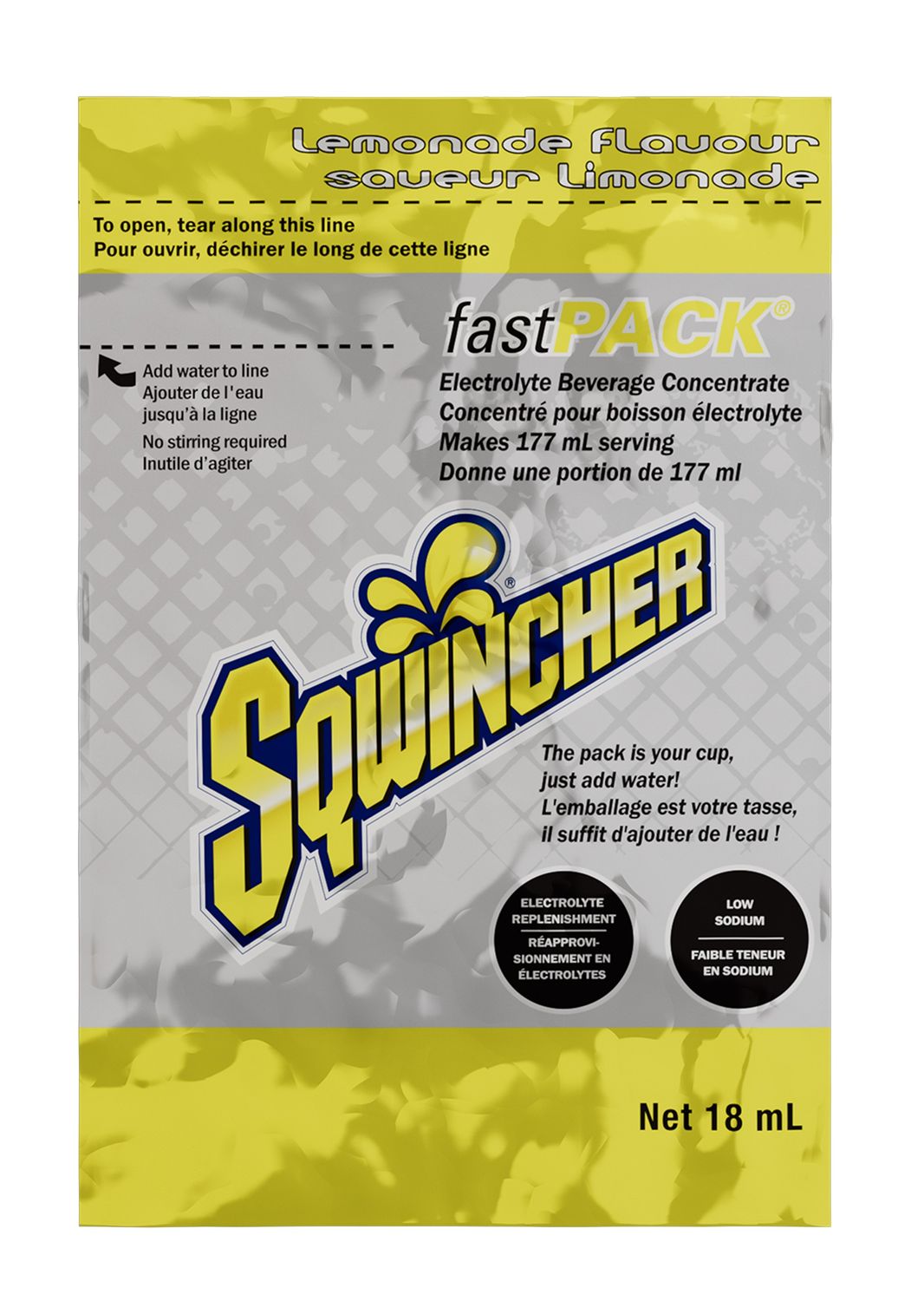 Sqwincher Fast Pack Rehydration Drink - Case of 200 11080/11081/11082/11086 Dentec Safety