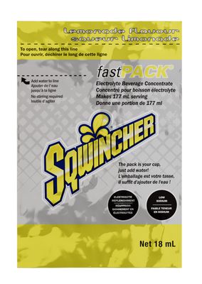 Sqwincher Fast Pack Rehydration Drink - Case of 200 11080/11081/11082/11086 Dentec Safety