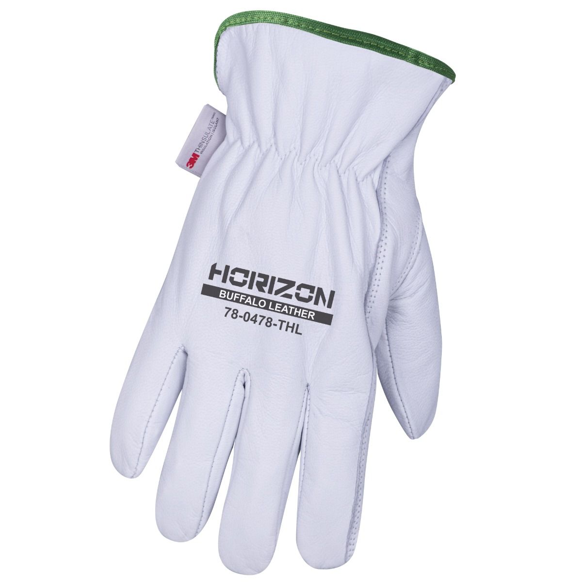 Lined Buffalo Leather Driver's Gloves - Thinsulate C100 780478TH Groupe BBH