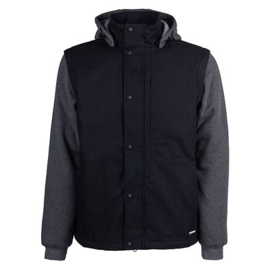 Terra Shift 2 in 1 Canva Vest with Removable Hood and Sleeves 100330BK Groupe BBH