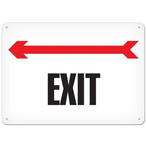 OSHA Safety Sign | Exit <-------  | INCOM SS5089 INCOM
