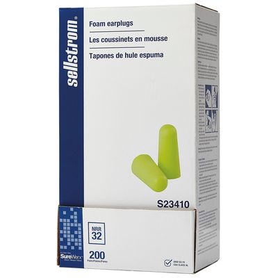 Sellstrom Disposable Ear Plugs - Bullet Shape - Uncorded - 200 Pairs S23410 Sellstrom