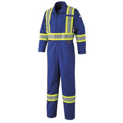FR-Tech Flame Resistant 7 oz Hi-Viz Safety Coverall with Leg Zippers |  Pioneer 7706/7706T Pioneer
