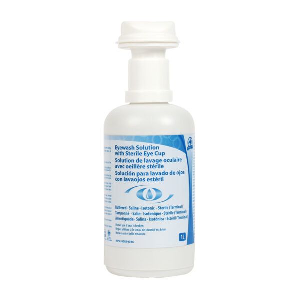 Eyewash Solution w/ Sterile Eye Cup (1L) F4601169 WASIP