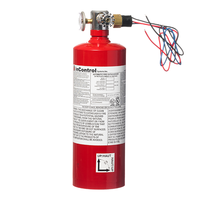 FM200 Torrent Series Automatic Extinguishers c/w Pressure Switch SFS-XXX-P RS Steel