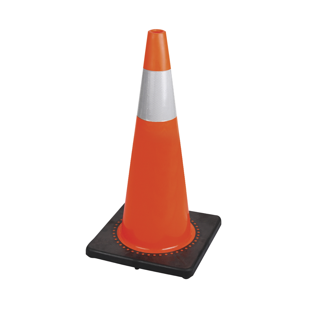 28" (70 cm) Premium PVC Flexible Safety Cone | Pioneer 183N   Safety Supplies Canada