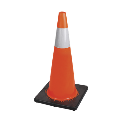 28" (70 cm) Premium PVC Flexible Safety Cone | Pioneer 183N   Safety Supplies Canada
