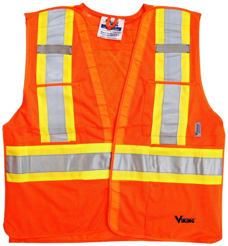 Hi-Vis 5-Point Tear-Away Safety Vest | Viking 6125O/6125G Viking