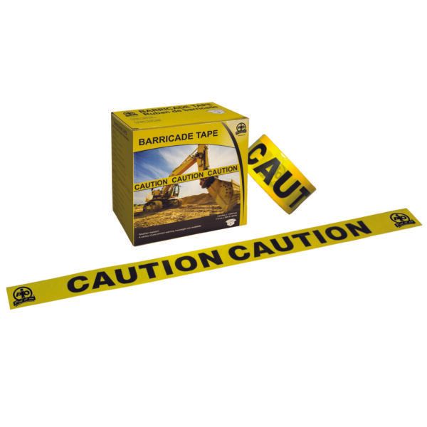 Barricade Tape, Caution, Yellow, 3" x 1000ft 57004YA WASIP