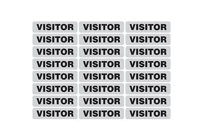 "Visitor" Reflective Strip - 1" X 4" 13HL-VISITOR Dentec Safety