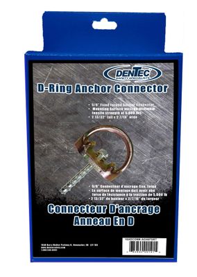 D-Ring Anchor Connector / 1/2" In Retail Box