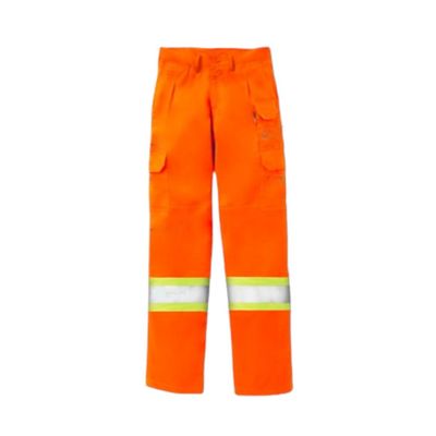 FR Hi Vis 88/12 Orange Cargo Pants with 4" Reflective Trim FR9005COH Rasco FR