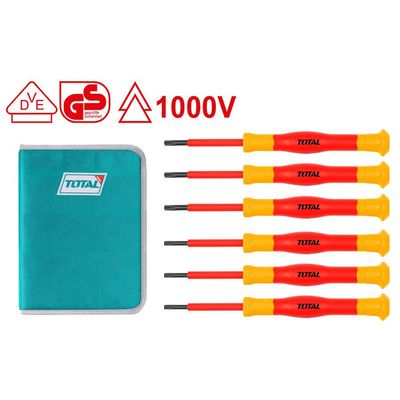 6PCS Insulated Precision Screwdriver Set (VDE Certified) THKIPSD0601 Total Tools Canada