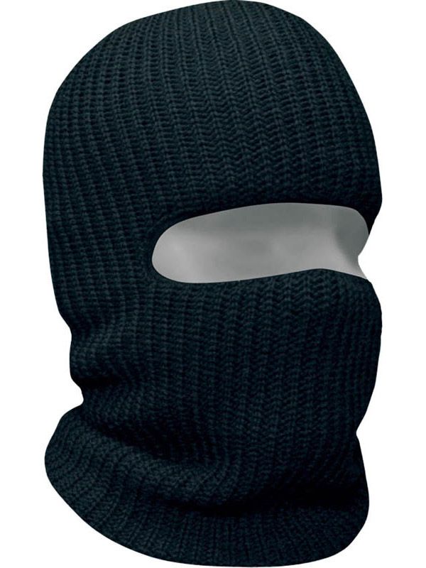 Headwear Knit Wool 1-Hole Balaclava
