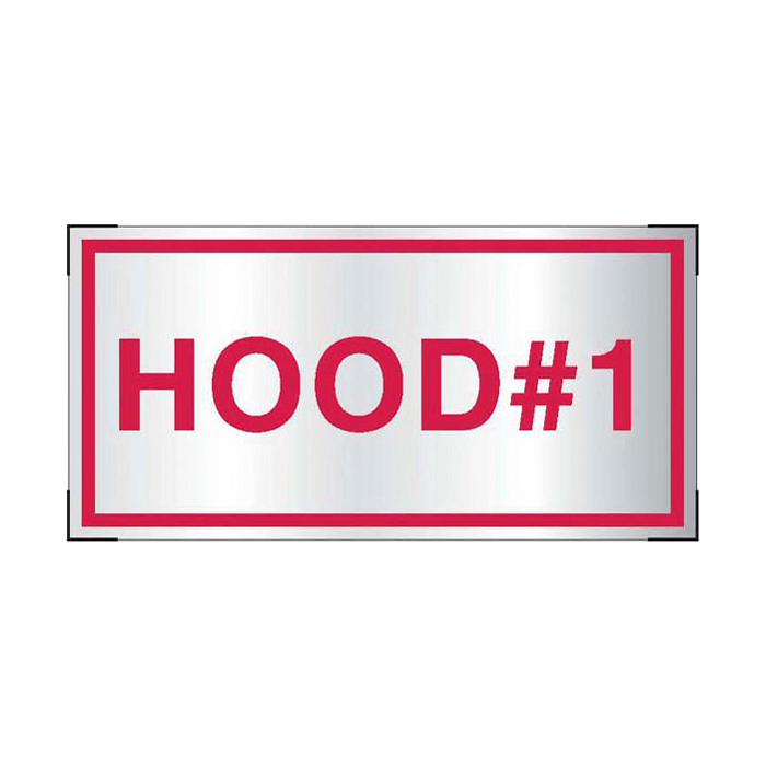 Aluminum, Adhesive-Backed - Hood #1 A281 RS Steel
