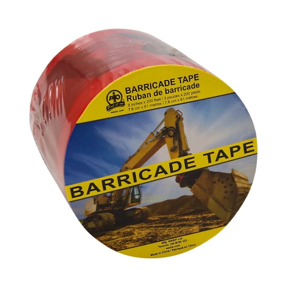 Barricade Tape - Danger Do Not Enter - Red - 3" x 1000ft 57005RR WASIP