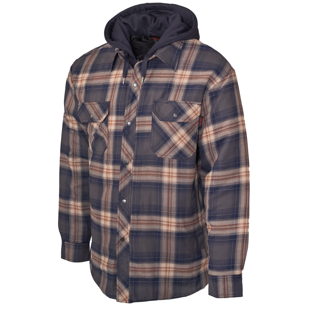 Quilt-Lined Hooded Flannel Jac-Shirt WS06 Tough Duck/Work King