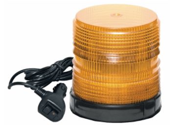 Amber High Profile Select LED Beacon Magnetic Mount - Lens: Amber 23626 SWS