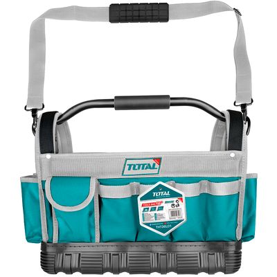 16" Industrial Tool Bag With Metal Handle(Reinforced Base)
