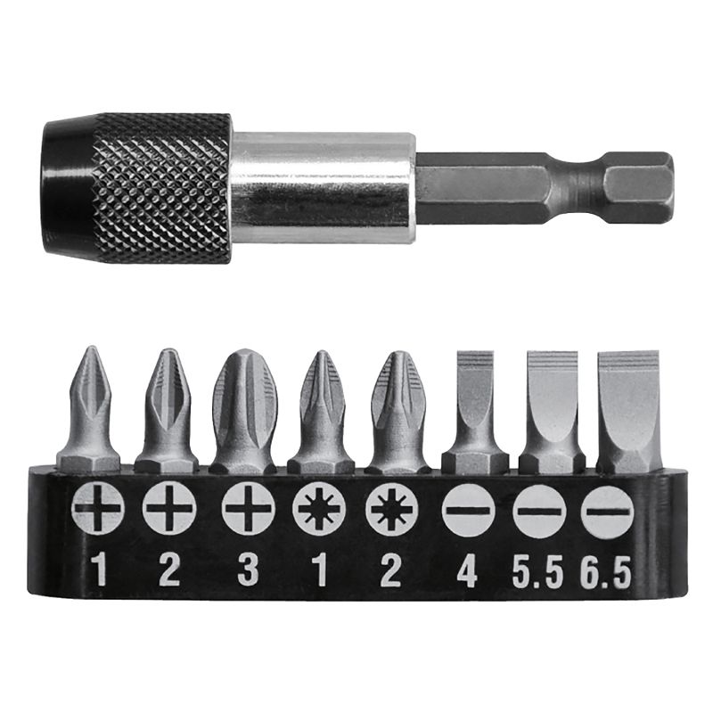 9 Pcs Screwdriver Bits Set TACSD3091 Total Tools Canada