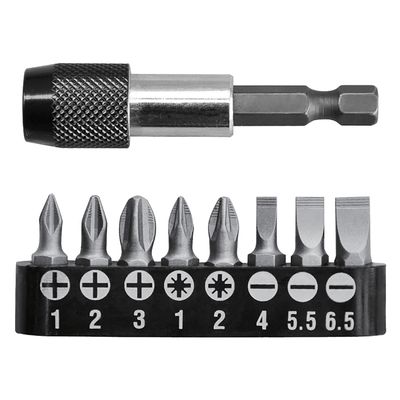 9 Pcs Screwdriver Bits Set TACSD3091 Total Tools Canada