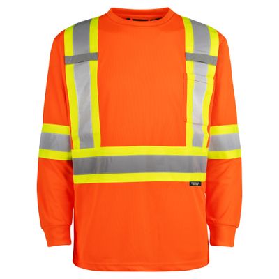 Terra Hi-Vis Long Sleeve T-Shirt - RFLT Tape 116525 Groupe BBH