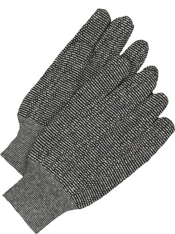 Cotton Jersey Glove Knitwrist Salt-and-Pepper | Pack of 12 10-1-910 Bob Dale Gloves