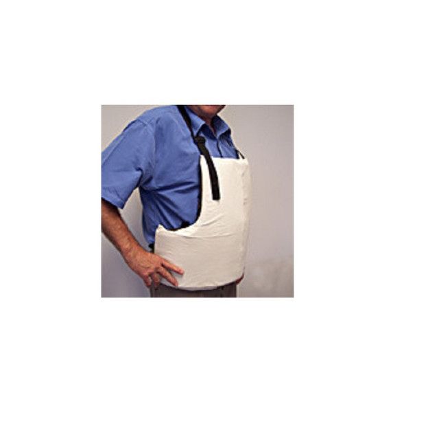 IMPACTO Chest/Abdominal Protector - Apron Style - with Soft Pearl Leather Cover 909-30 Impacto