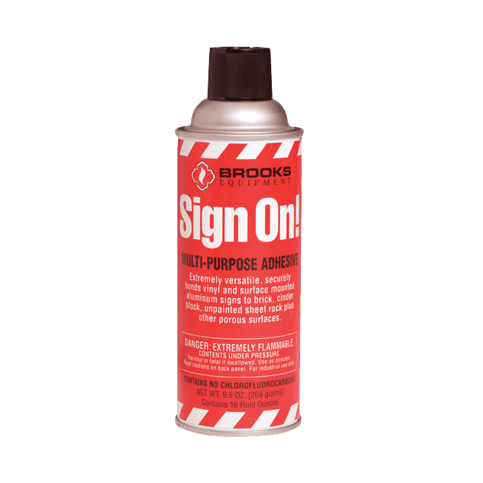 Sign On Adhesive - 9.5 oz BA1 RS Steel