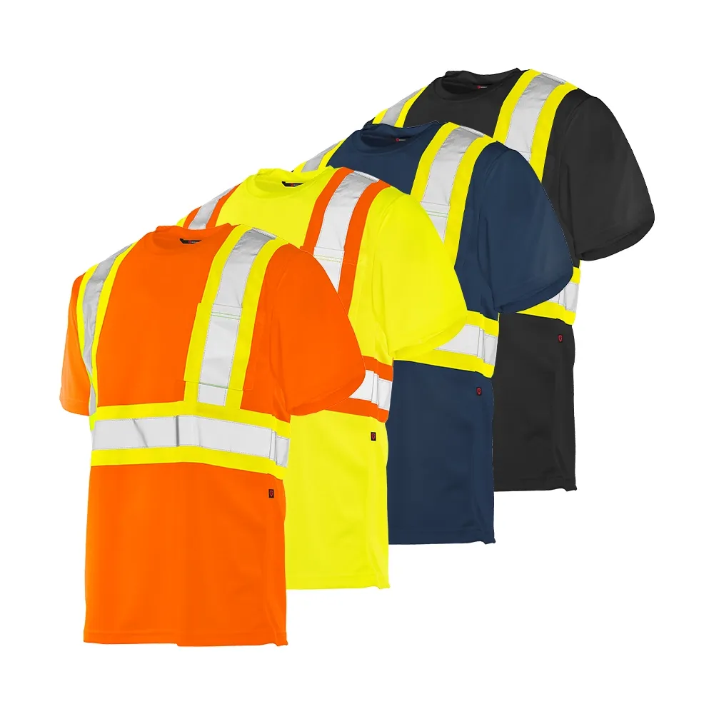 Hi-Vis Polyester T-Shirt - Navy - 3XL TT1N3XL - Archived Ground Force