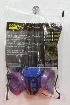 Comfort-Air 100 Silicone Rubber Half Mask with High Efficiency P100 Complete - Display Bag 15R1SLPO…