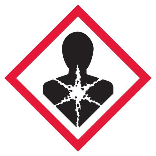 10.75" x 10.75" Health Hazard Pictogram Placard GHS1271 INCOM