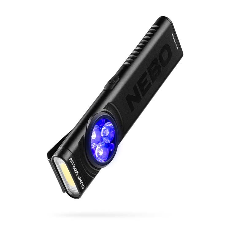 SLIM MINI UV 2-in-1 Rechargeable Pocket Light | Nebo NEB-POC-1005 Nebo