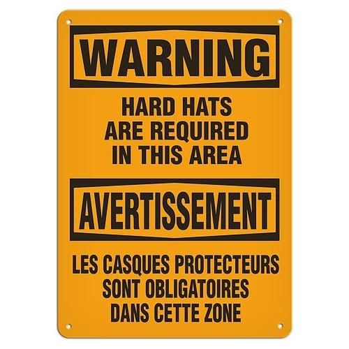 OSHA Safety Sign | Warning E/F Hard Hat | INCOM SS6020V, SS6020A, SS6020P, SC6020V, SC6020A, SC6020…