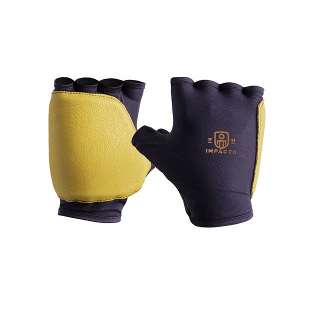 IMPACTO Anti-Impact Glove with Grain leather Cover - Fingerless Style | Sold by Each 523-24-PR Impa�