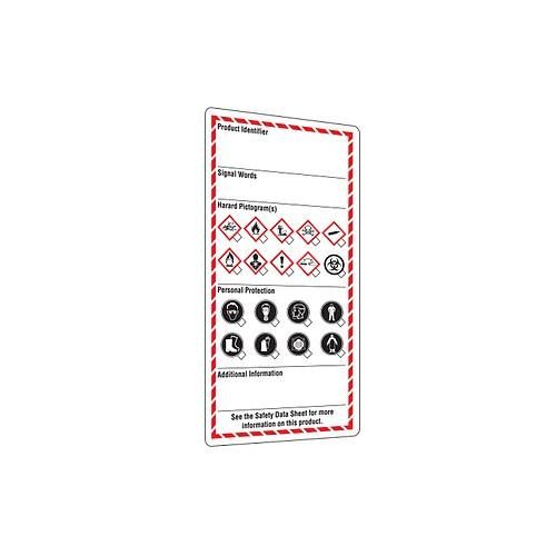 Workplace Label - English - 3" x 6" - 25/pkg GHS1317 INCOM