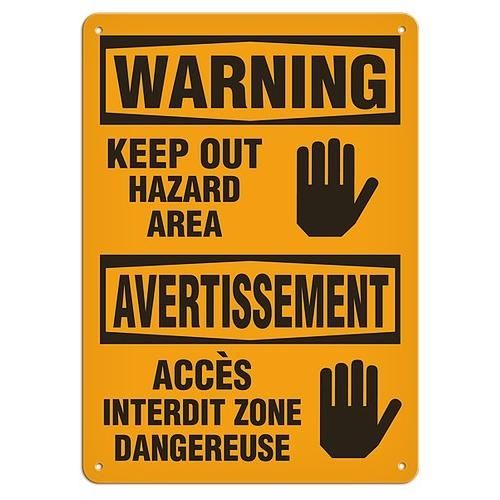 OSHA Safety Sign | Warning E/F Haz Area | INCOM SS6016V, SS6016A, SS6016P, SC6016V, SC6016A, SC6016…