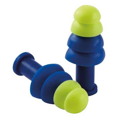 Sellstrom Reusable Ear Plugs - Tapered - Uncorded - 100 Pairs per Box - S23420 S23420 Sellstrom