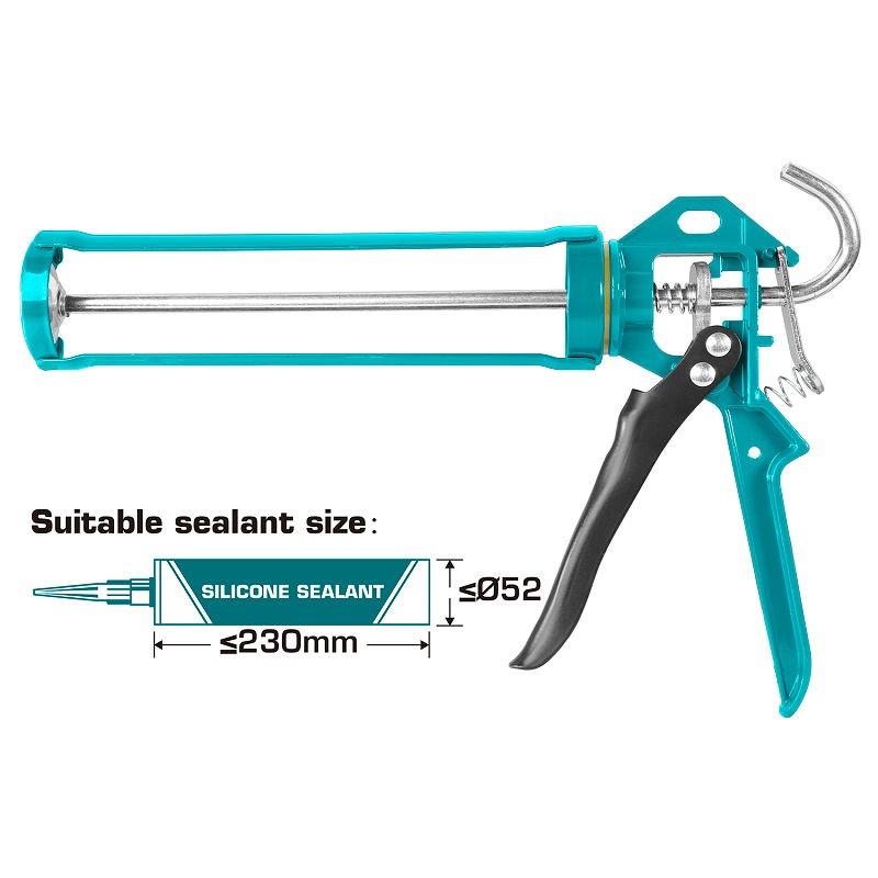 9" Industrial Caulking Gun with Rotary Function THT21509 Total Tools Canada
