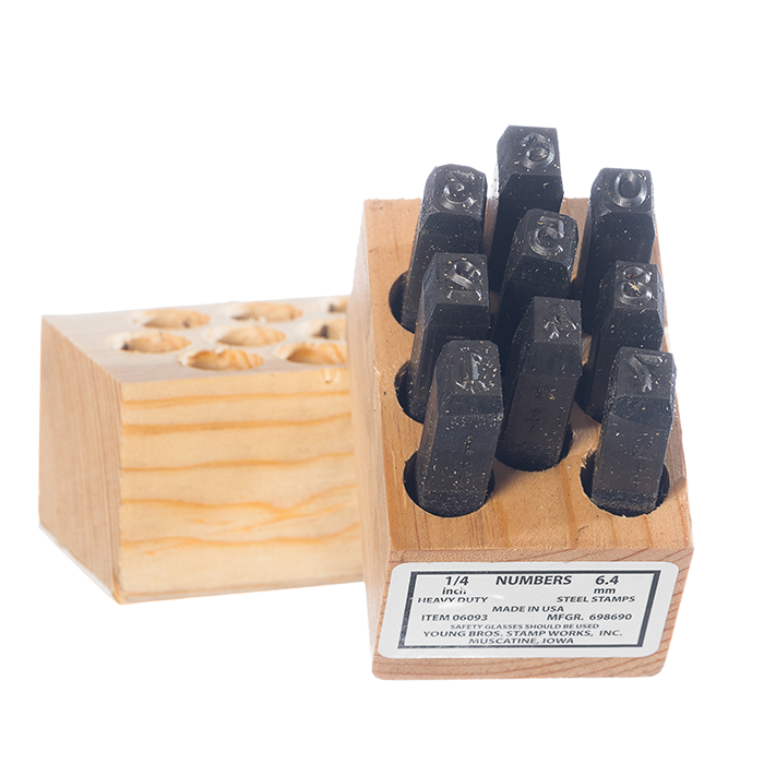 Steel Stamp Set (0-9) SSSET RS Steel