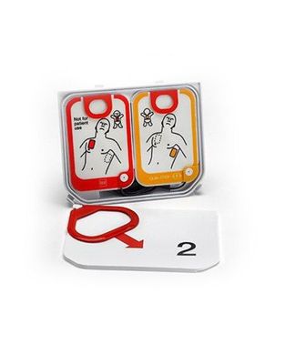Physio-Control CR2 QUIK-STEP pacing/ECG/defibrillation electrodes 11101-000021 Rescue 7