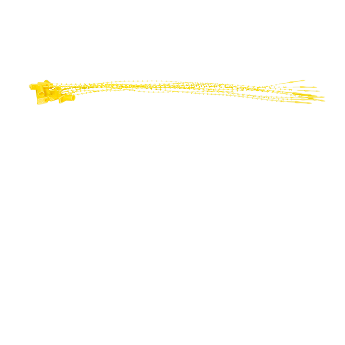 8" Yellow Secure-a-Seal - Pkg/2000 SST RS Steel